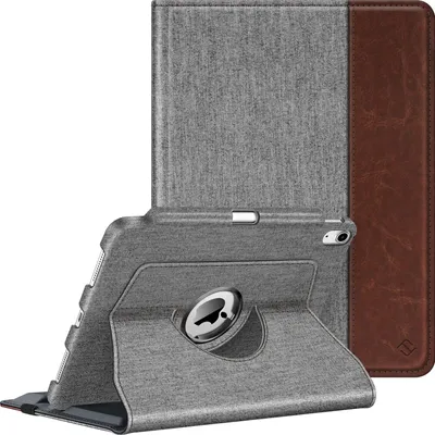 Produktbild von Fintie Hülle für iPad 11 Generation 11 Zoll 2025 (A16), iPad 10 Generation 10.9 Zoll 2022 mit Pencil Halter - Schutzhülle Cover mit 360 Grad drehbarem Ständer und Auto Schlaf/Wach, Hibiskus