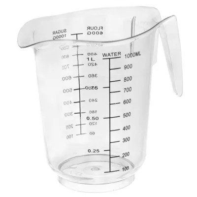 Produktbild von EXCELLENT HOUSEWARE Messbecher Messkanne mit Maßeinteilung für die Küche 1l