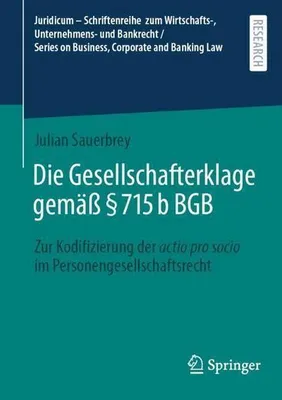 Produktbild von Die Gesellschafterklage gemäß § 715b BGB