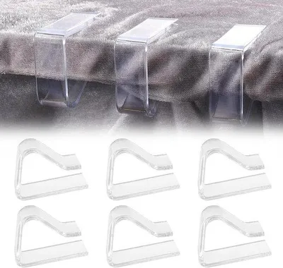 Produktbild von Bleistifttischhalter, 6 Stück, weiß, für dicke Tische, außen verwendbar.