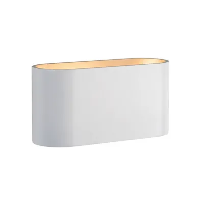 Produktbild von Spectrum LED Wandleuchte Squalla G9 Innenleuchte weiß matt & Gold IP20 Up & Down max. 6W oval