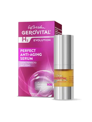 Produktbild von Gerovital Perfect Anti-Age Serum 15 ml – Falten reduziert, strahlende Haut, intensive Feuchtigkeit