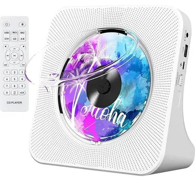 Produktbild von CD-Player - Tragbar - Bluetooth - Eingebaute Stereo-Lautsprecher - LED-Display - Fernbedienung