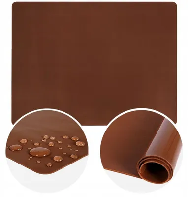 Produktbild von Orion Silikon-Teigmatte Orange 60x50 cm Antihaft & Antirutsch