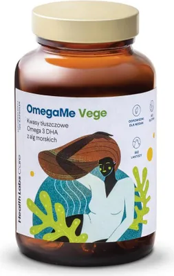 Zdjęcie produktu dla Omega-3 Z Alg Morskich (Omega Me Vege) 60 Kapsułek - Health Labs Care