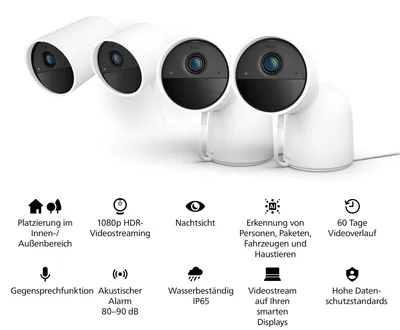 Obrázok produktu pre Philips 8719514492936, IP bezpečnostná kamera, Vnútorné a vonkajšie, Bezdrôtový, Amazon Alexa / Google Home / Apple HomeKit, Múr, Biela