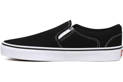 Produktbild von VANS MN Asher (Canvas)Blk/Wht Sneaker in Übergrößen Schwarz VN000SEQ1871 große Herrenschuhe, Größe:50