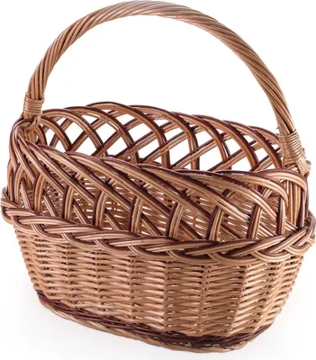 Obrázek produktu pro Proutěný koš, prolamovaný, na zeleninu, ovoce, houby, standardní velikost, ano