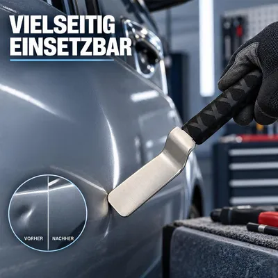 Produktbild von Ausbeulwerkzeug, Dellenhebel für Auto Karosserie, Edelstahl Ausbeulspachtel, Dellenreparatur Werkzeug, 287 g