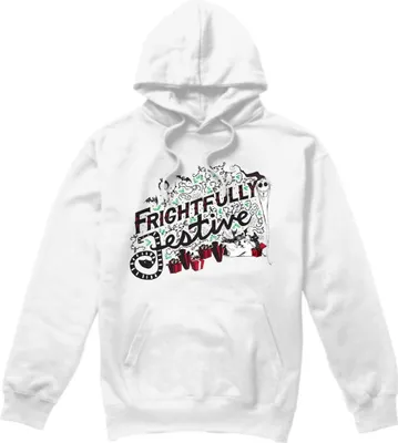 Produktbild von The Nightmare Before Christmas - "Frightfully Festive Holiday" Kapuzenpullover für Herren TV4780 (XL) (Weiß)
