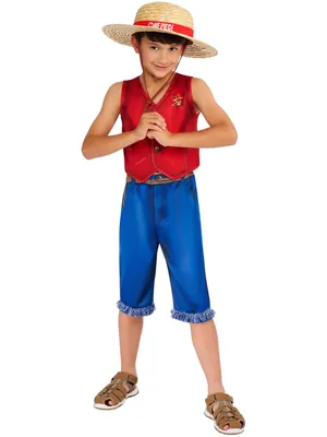 Produktbild von Rubies 1003074 Monkey D. Luffy - One Piece - Kinder Kostüm Größe XS