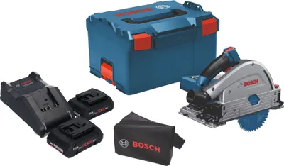 Obrázok produktu pre Bosch GKT 18V-52 GC Professional akumulátorová ponorná píla 18 V 140 mm BITURBO Brushless + 2x akumulátor ProCore 4,0 Ah + nabíjačka + modul pripojenia + L-Box
