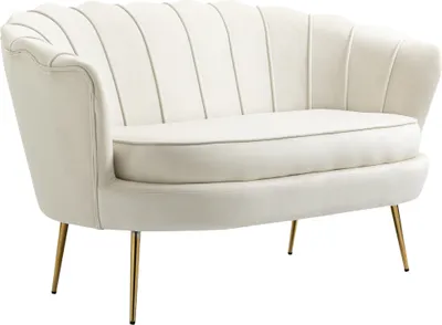 Produktbild von HOMCOM 2 Sitzer Sofa, Couch, gepolsterter Polstersofa, Loveseat mit Armlehne, Samtopik, Doppelsofa bis 150 kg belastbar für Wohnzimmer, Schlafzimmer,
