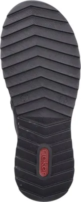 Produktbild von Rieker Damen Stiefelette sportlich mit Fischgrätmuster 51553, Größe:38 EU, Farbe:Schwarz