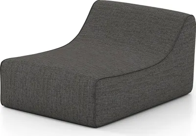 Produktbild von COSTWAY Aufblasbares Sofa, Boedensofa mit Leinen-Bezug & Rutschfester Basis, Luftsessel, L-förmiges Luftsofa für Wohnzimmer & Schlafzimmer, Grau