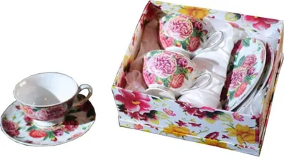 Zdjęcie produktu dla Filiżaki do kawy w kwiaty