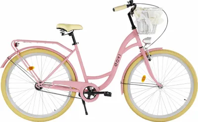 Produktbild von Damenfahrrad Davi Lila 28", 1 Gang, 155-180 cm, Rosa/Creme