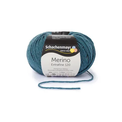 Produktbild von Schachenmayr Merino Extrafine 120, 50g Meerblau Handstrickgarne