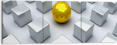 Produktbild von Bild auf Leinwand - Leinwandbild - Abstrakt computergrafik würfel - 150x50cm - Wand Bild - Wanddeko - Leinwanddruck - Bilder - Kunstdruck - Wanddekoration - Leinwand bilder - Wandkunst - CA150x50-2531