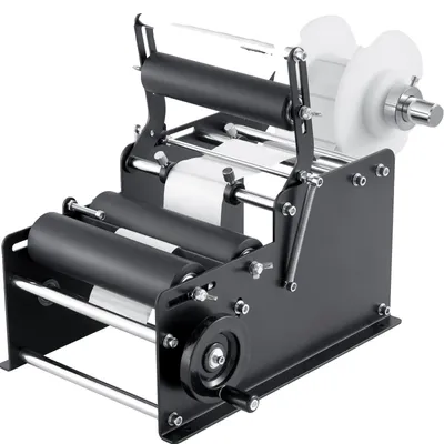Productafbeelding van VEVOR Handmatige etiketteermachine, 15-20 etiketten per minuut. Etikettenprinter. Etikettenbreedtes van 10-130 mm, etikettenlengtes van 10-300 mm. Prijskaartjes. Etiketteermachine voor flessen