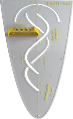 Produktbild von TimeTEX Profi-Parabelschablone 59 cm mit Griff