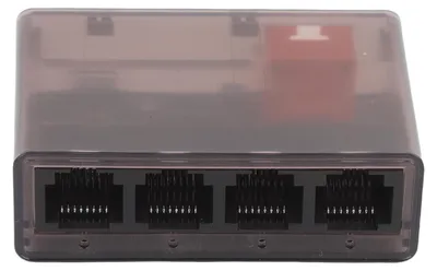 Imagen del producto de Divisor de cable de red Gigabit 1 a 4, divisor Ethernet de 1000 Mbps para LAN, compatible con routers y switches, y con soporte para cables Cat5, 5e, 6, 7 y 8. (Conector RJ45)