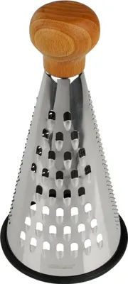 Käse-Gemüseraspel, Edelstahl, FSC-Holzgriff, 24 cm