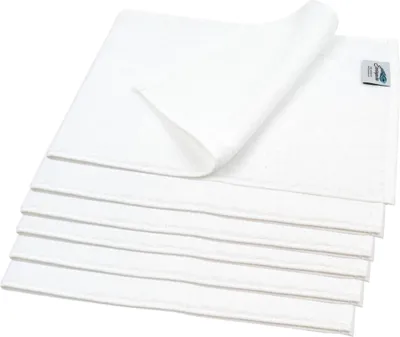 Produktbild von Oshibori Kompresse 6 Stück | weiß ca. 30x80 cm | 400 g/m²