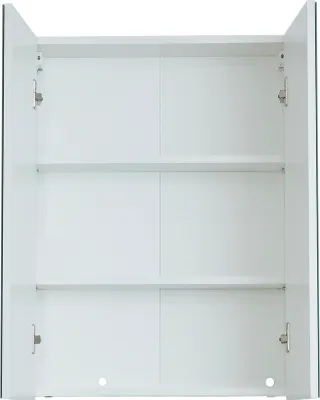 Image de Line/SkinBD Armoire de toilette murale avec miroir, 2 portes, blanc.