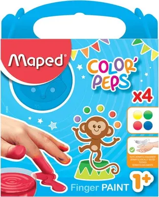 Produktbild von MAPED First Fingermalfarben Color'Peps in Bechern 4 x 80g