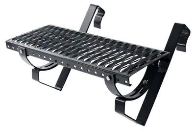Produktbild von Laufrost Set 100 cm anthrazit | Dachtritt, Kaminpodest, Trittrost, Steigtritt, Laufgitter