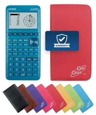 Produktbild von Casio FX-7400 G III Grafikrechner und Schutztasche rot