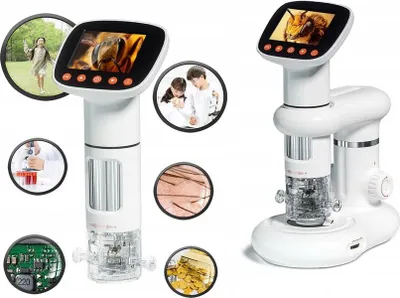 Productafbeelding van Digitale microscoop 2-in-1, 1000x / LCD-scherm 2.0 inch / HD-foto's en -video's in 1080p / CM3