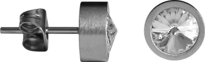 Produktbild von Ohrstecker Edelstahl mit Kristall in verschiedenen Farben Farbe - Transparent