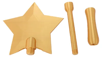Produktbild von 3D-gedruckter Kreditkartenstab PLA Tap to Pay Star Kontaktloser Zahlungshalter für Weihnachtsgeburtstagsgeschenk Gold
