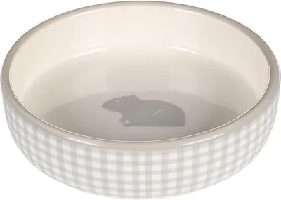 Productafbeelding van FUTTERNAPF MEERSCHWEINCHEN Mylo, keramiek, grijs-wit, rond, 200 ml, 12x3,5 cm