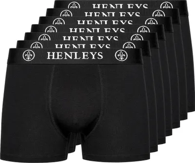 Produktbild von Henleys - "McBlacken" Boxershorts für Herren(7er-Pack) BG1336 (S) (Schwarz)
