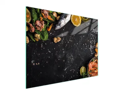 Obrázek produktu pro Skleněné prkénko na krájení ryb 52x40