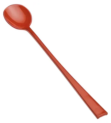 Produktbild von Lang Löffel 19 cm "Langstiel" - BPA-freier Löffel aus Plastik für Eisbecher und Latte Macchiato -  Germany und vielseitig einsetzbar - standard-rot
