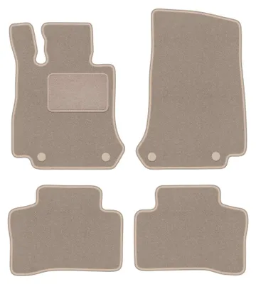 Immagine prodotto di Tappetini in moquette per Mercedes EQC N293 2019- (SUV) – set 4 pezzi, beige, su misura – Wielganizator LUX – versione W1054