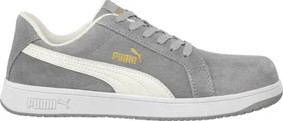 Produktbild von Puma Sicherheitsschuh Iconic Suede Grey Low nach EN ISO 20345:2011 S1P ESD FO HRO SR grau  Größe 45
