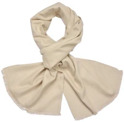 Produktbild von Schal mit Quasten Unifarbe Beige