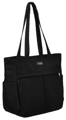 Obrázek produktu pro Peterson dámská shopper kabelka černá nylon 39x29 cm