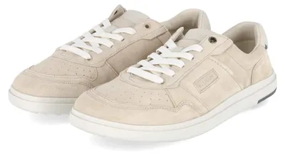 Imagen del producto de Zapatillas deportivas para hombre Blusun, modelo BLSN-600+ M, color beige, material: cuero texturizado, talla: 45