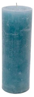 Zdjęcie produktu dla Świeca zapachowa marki Stumpenkerze, średnica 7 cm, wysokość 20 cm, kolor: jasnoniebieski, czas palenia: ok. 90 godzin.