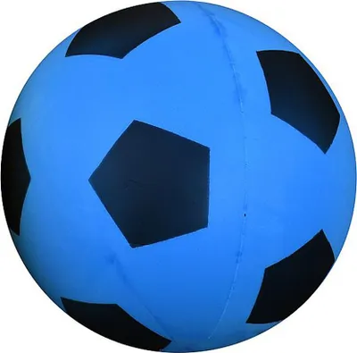 Produktbild von Pre-Sport Schaumstoff Fußball blau schwarz 20cm - leichter Spielball