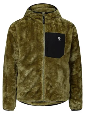 Produktbild von Dare 2B - "Powder" Fleecejacke für Kinder RG13409 (128) (Martini Olive/Schwarz)