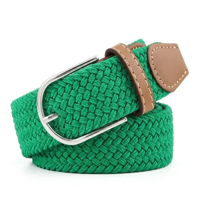 Produktbild von Flechtgürtel Elastisch – Uni Stretchgürtel aus Stoff, Breite 3,5 cm