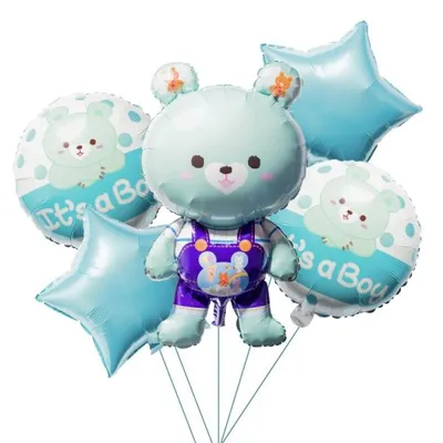 Immagine prodotto di Set di palloncini in foil "It's a Boy" (5 pezzi) - GoParty