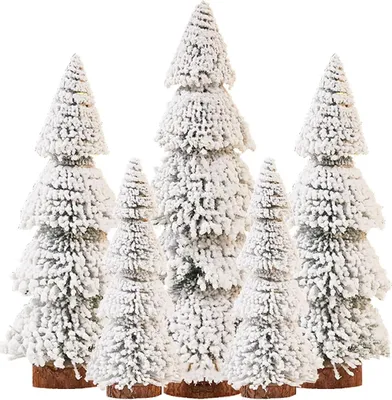 Produktbild von 5 Stück Weihnachtsbaum Mini Künstlich 15/20/25cm Miniatur Tannenbaum Grün Mini Weihnachts Baum Klein Miniatur Tanne Mini Weihnachts Baum Dekoration